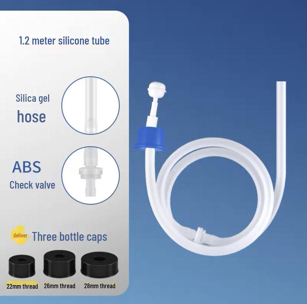 Кухонный дозатор для мыла из нержавеющей стали с силиконовой удлиненной трубкой и помповой головкой