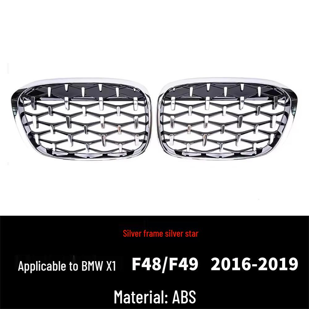 Подходит для решетки радиатора BMW X1 F48/F49 «Двойные почки» 2016-2019 гг.