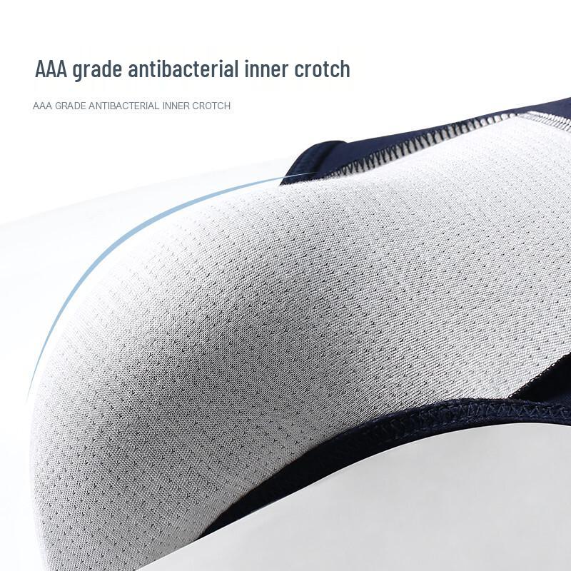 LANGSHA Мужские хлопковые антибактериальные трусы-слипы средней посадки