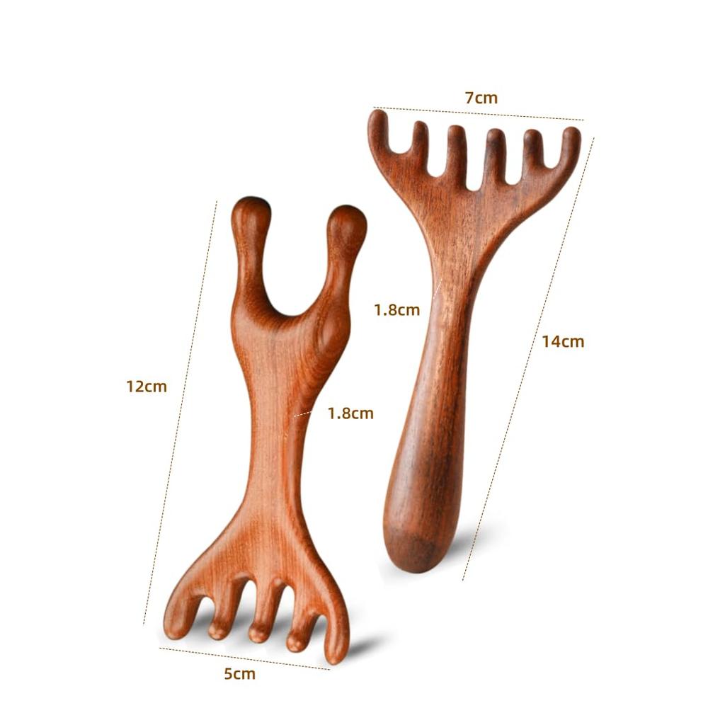 HRYLXH Массажер для головы и шеи Гуа Ша Инструмент для ухода за кожей головы Для лица, глаз и Гуа Ша Уход за кожей головы и головы для мужчин и женщин Расческа, - Лифтинг, Область, Шея, Массаж,