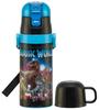 Water Bottle 350ml Jurassic World 23 for Children Direct Drinking Cup Drinking 2WAY with Cup Stainless Steel SKDC3-A