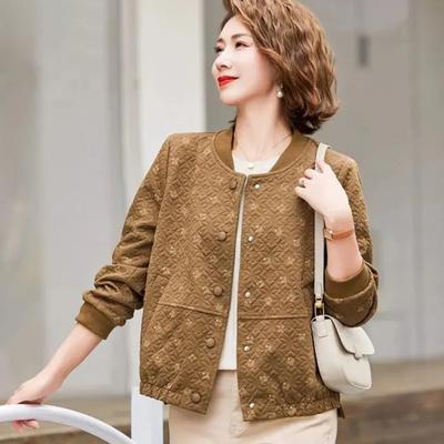 Весенние и осенние женские короткие куртки, модные топы для женщин среднего и пожилого возраста, модные тонкие куртки