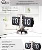 Creative Retro Flip Clock - Modern Simple Design, Ingenious Single-Leg Balance for Living Room Decor