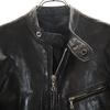 LITHIUM HOMME Made In Japan Single Riders Jacket 42 Black Leather Jacket Men's Used