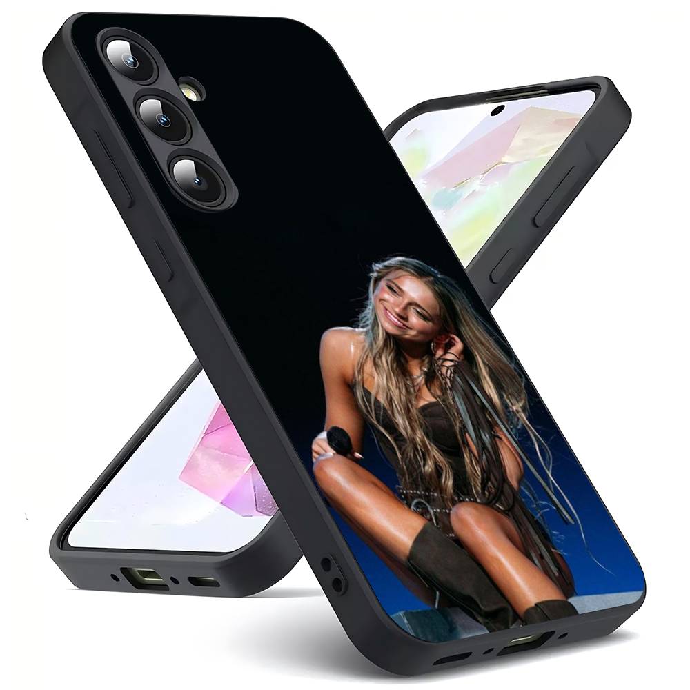 Чехол для телефона Singer T-Tate McRae Роскошный Черный Для Samsung Galaxy S23 S24 S25 Ultra S22 Plus S21