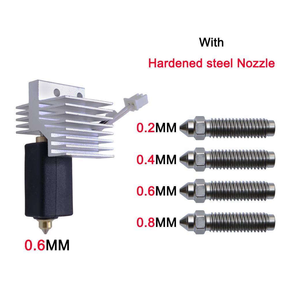 Upgrade Hotend For Centauri Carbon Extruder 0.2/0.4/0.6/0.8mm Hotend Kit For Elegoo centauri carbon nozzle 3D Printer Parts
