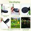 Realistic Solar Artificial Flower Light Gardenia Flower Waterproof Landscape Lamp  Landscape Decor