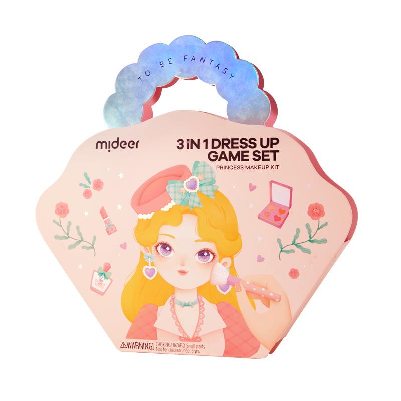 Mideer Milu Princess Makeup Bag - DIY Creative Toy for Girls, Handmade Makeup Book, Perfect Birthday Gift