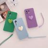 Силиконовый чехол Mi11lite Love Heart Lanyard для Xiaomi Mi 11 Lite 5g Ne 12 12s Pro Mi12lite 10t 11t 11lite Camera Cover POCO X3 X4 M3 M4 Case