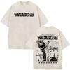 Vintage Washed Anime Vagabond Miyamoto Musashi Manga Tshirts Men Women Clothing Casual Cotton Short Sleeve Oversized T Shirts