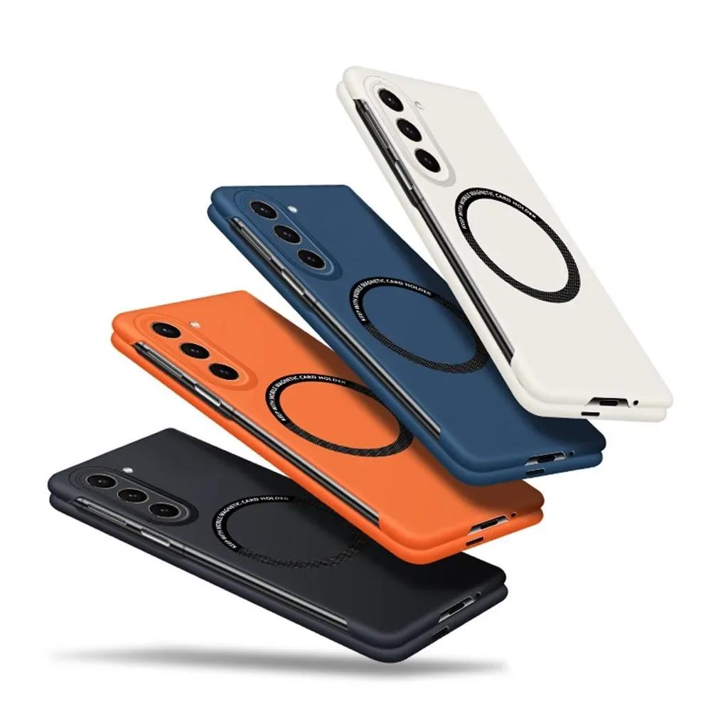 Для Magsafe Frameless Shockproof Case для Samsung Galaxy Z Fold 6 Fold5 Fold4 Fold3 5G Ultra Slim Hard PC Magnetic Wireless Charger Back Cover Shell