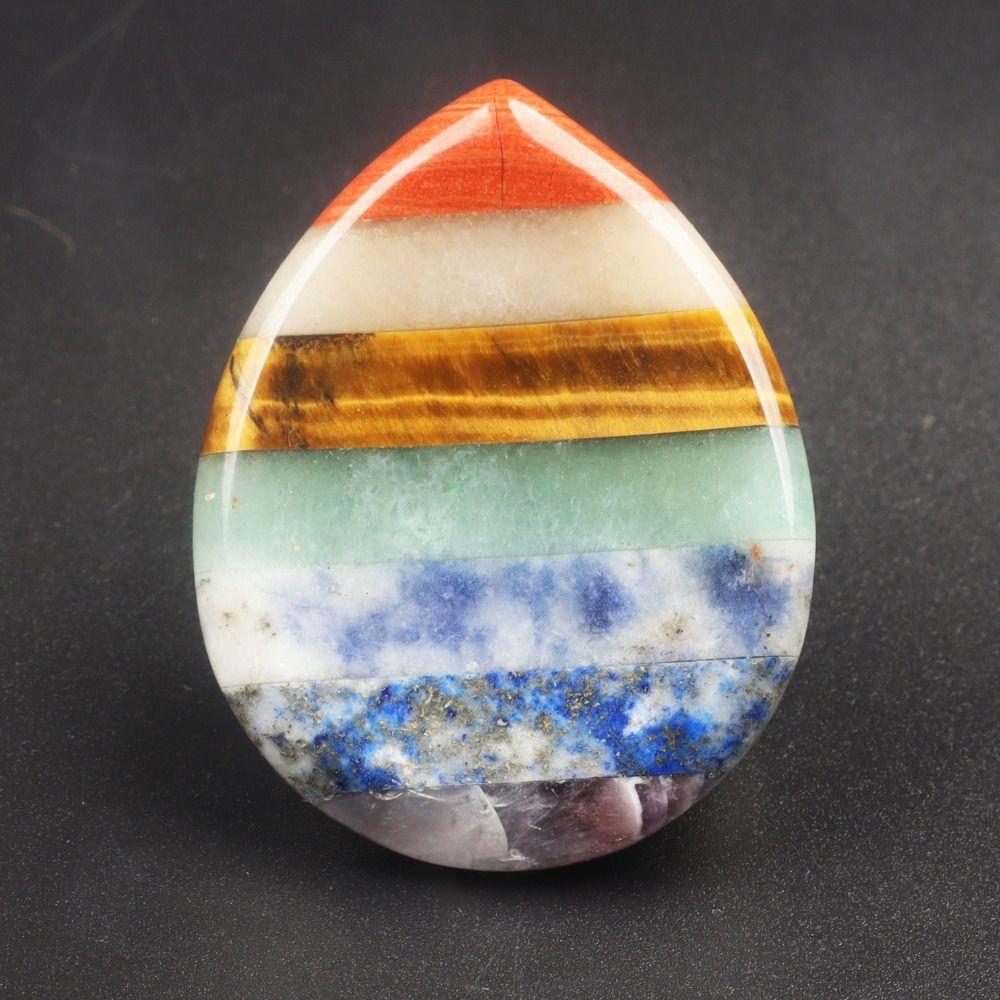 Colorful Forget Worry Stone Natural Massage Scraping Stone Craft Ornaments Thumb Stone Desktop