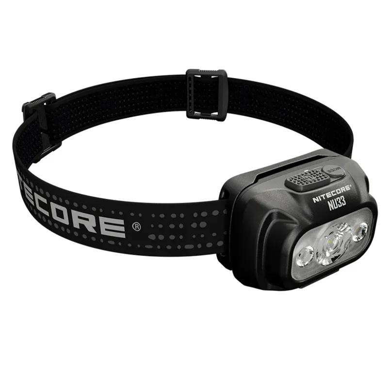 NITECORE NU33 Встроенный литий-ионный аккумулятор Алюминиевый металлический корпус Перезаряжаемый через USB-C Налобный фонарь 700 лм Светодиод с высоким индексом цветопередачи Тройной выход