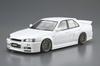 AOSHIMA The Tuned Car Series Nissan URAS ER34 Skyline 2001 Plastic Model 1/24 No.04 TYPE-R