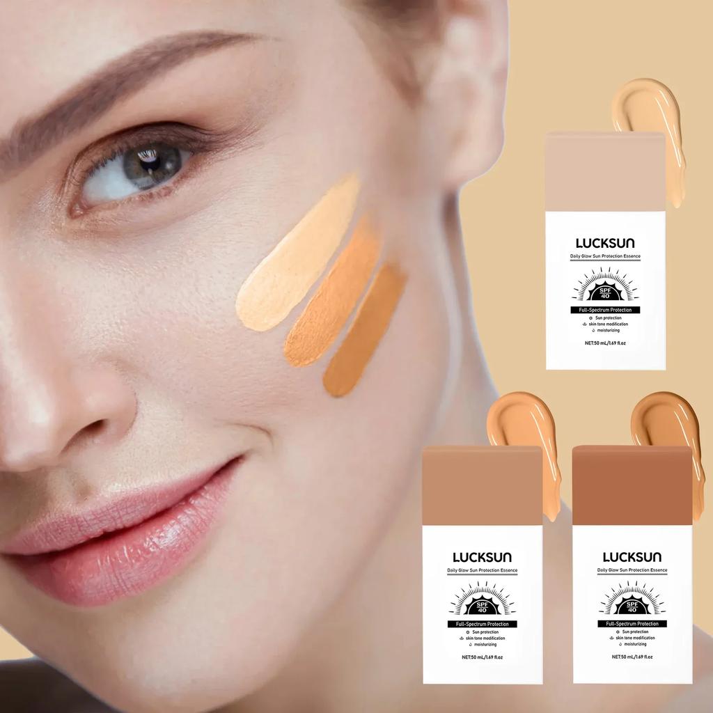 Liquid Foundation Cream Sunscreen High-coverage Moisturizing Oil-control Non-stick Waterproof Concealer Face Makeup less
