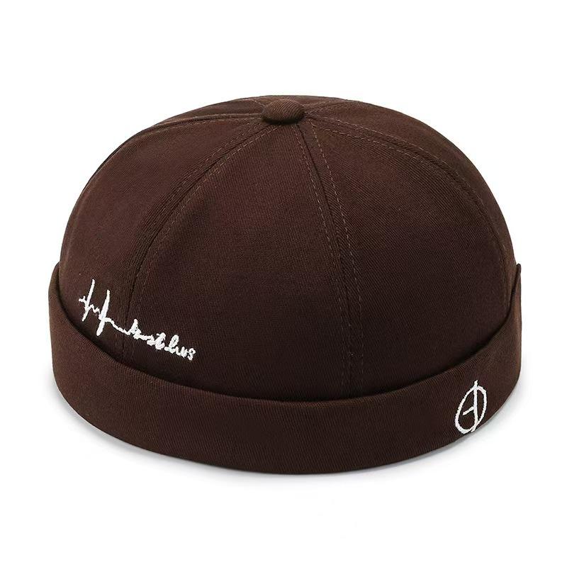 All year round hat for men and women k-style landlord hat fashion brimless hat easiest for matchhip hop retrofashion melon skin hat