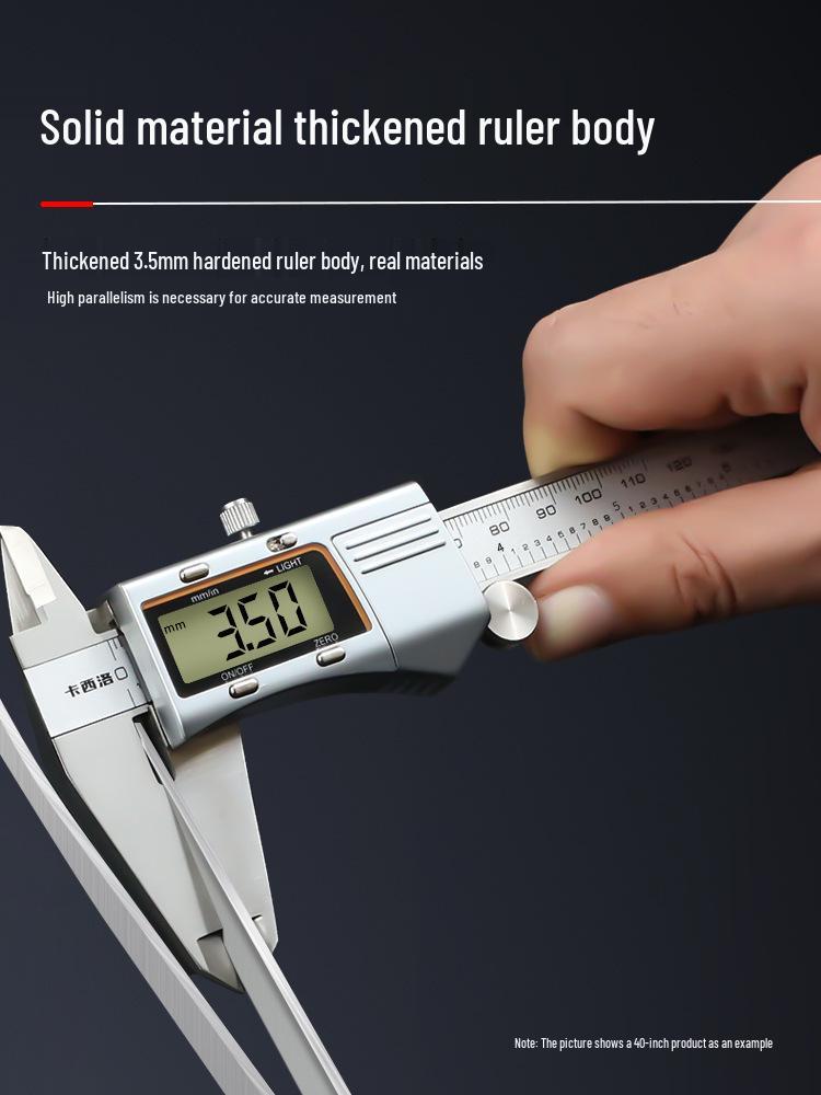 Штангенциркуль и линейка из нержавеющей стали для измерения внутреннего и наружного диаметров.