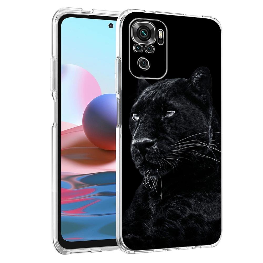 Черный Чехол для Телефона с Изображением Гепарда, Тигра, Льва для Xiaomi Redmi Note 15 14 13 12 4G 10 11 Pro Plus 5G 14C 13C 12C 10C Прозрачный Чехол