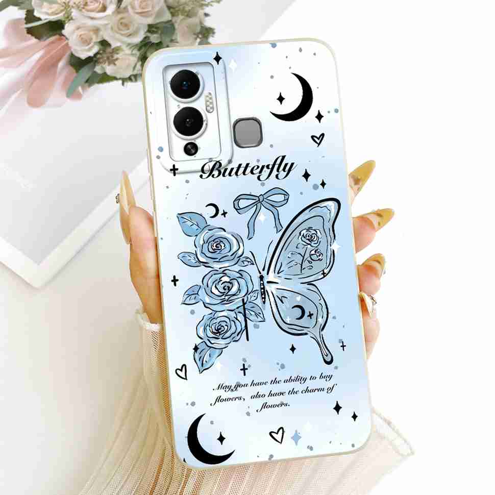 Casing For Infinix Hot 12 Play Cover X6816C X6816 Silicone Cat Dragon Pattern Case For Infinix Hot12 Hot 12 Play Shell Covers