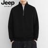 Мужской свитшот JEEP SPIRIT с воротником-стойкой на молнии до середины, длинными рукавами