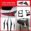 Lexus LS LC RC ES LM Карбоновые накладки на зеркала с отверстием под динамик Внешние аксессуары для тюнинга
