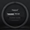 Genuine Leather Steering Wheel Cover for Hyundai: Elantra, Sonata, Santa Fe, ix35, Tucson, Feista, Mingtu - Ultra-thin Design.