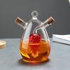 Стеклянный горшок для масла два в одном, двойная бутылка для соевого соуса, бутылка для хранения приправ, уксуса, масла, кухонные принадлежности, инструменты для приправ