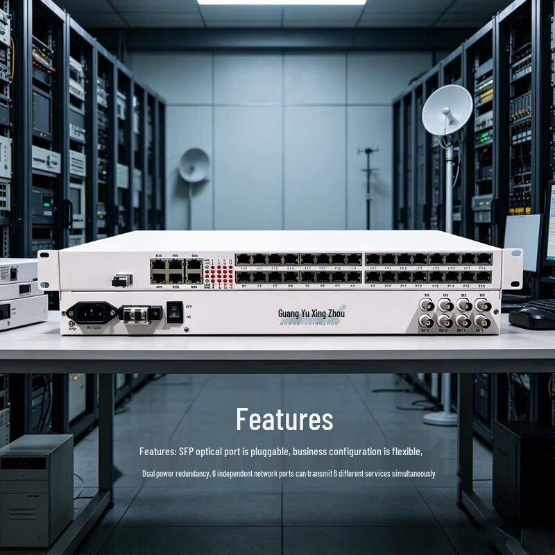 Integrated Multi-Service Fiber Optic Multiplexer