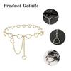 Women Chain Belt Cutout Heart Waist Body Chain Adjustable Metal Retro Sash Belt Chains - PJ