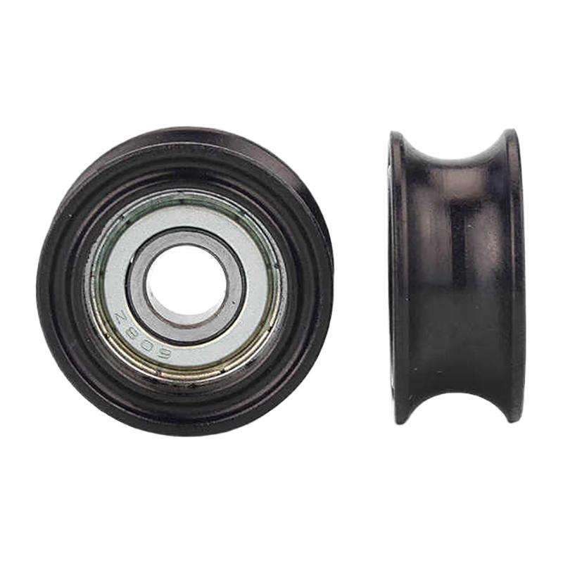 1 шт. 8*30*13 мм U-образный подшипниковый ролик направляющее колесо подшипник 608 подвижный шкив резиновый ролик бесшумный эластичный ролик шкив