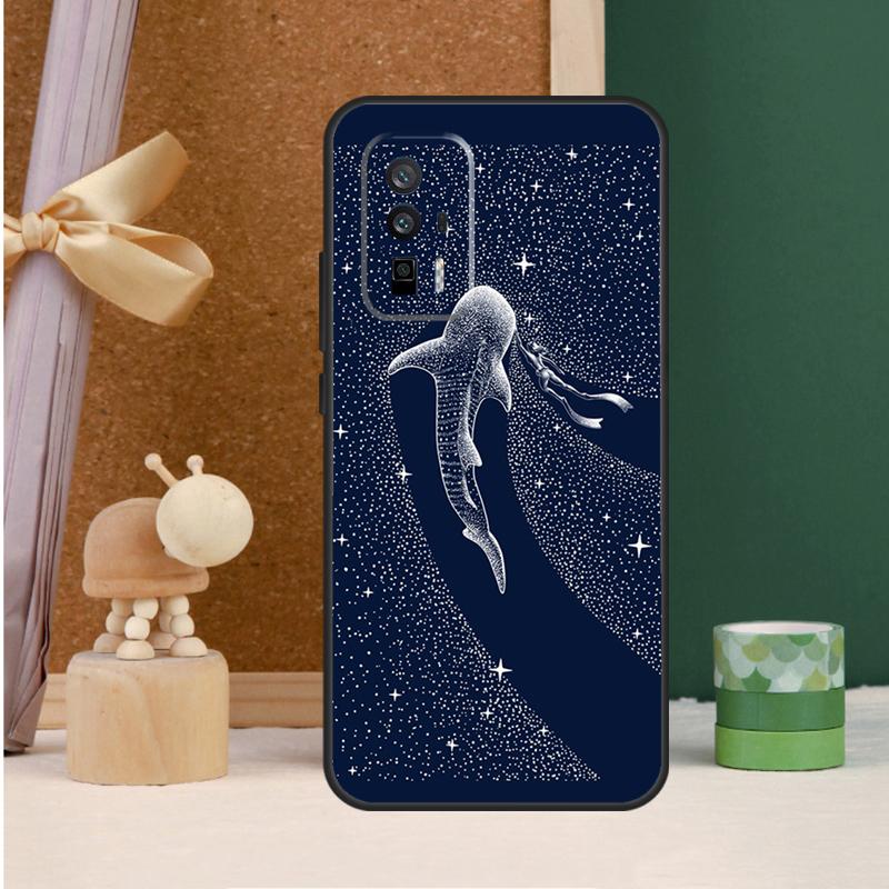 Чехол Звездный Косатка Акула-кит Для POCO X6 Pro X3 X4 X5 M6 Pro F5 F3 M5s Xiaomi 13T Pro 11T 12T 12 13 14 Ultra Обложка