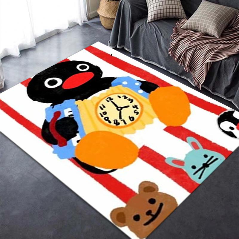 2025 New PINGU Carpet Rug for Living Room Bedroom Home Sofa Decoration,Kids play Non-slip Floor Mat