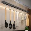 Movable Kitchen Storage Rack Aluminum Alloy Wall Hanger New Hooks Rack Holder Kitchenware