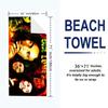 Music Themed Bob-Marley Print Beach Towel, Large Soft Quick Dry Towel for Beach Camping Swimming