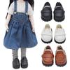 Labu-bu Shoes for 17cm Doll Mini Faux Leather Loafers Dolls Outfit Accessories