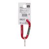 Sankyo Corporation DBLTACT Aluminum Carabiner, Standard Type, 5mm, Red X Gunmetal (S) DT-AK-052