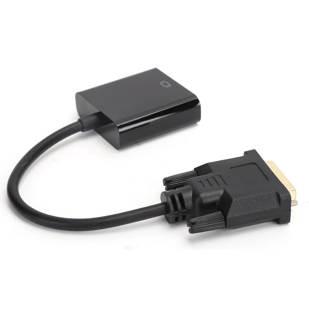 DVI 24+1 на VGA DVI-D на VGA Адаптер Штекер и Играй Кабель-конвертер для Настольного Компьютера Планшета