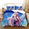Tower of Fantasy Bedding Set Single Twin Full Queen King Size Bed Set Adult Kid Bedroom Duvetcover Sets 3D Anime Bed Sheet