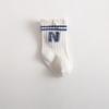 Letter N Socks Knit Soft for Kids Baby Middle Tube Stockings Long Socks for Infant Toddler Boys Girls Casual Athletic Sock