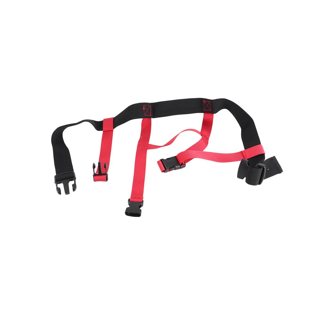 Snowboard Training Harness Black Red Nylon Material Adjustable Controlling Speed Auxiliary Toddler