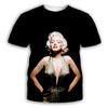 Новая мужская футболка Monroe с 3D-цифровой печатью, летняя, спортивная, повседневная, с коротким рукавом
