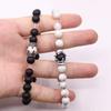 UEUC King&Queen Crown Distance Couple Bracelets His and Her Friendship 8mm Beads Bracelet
