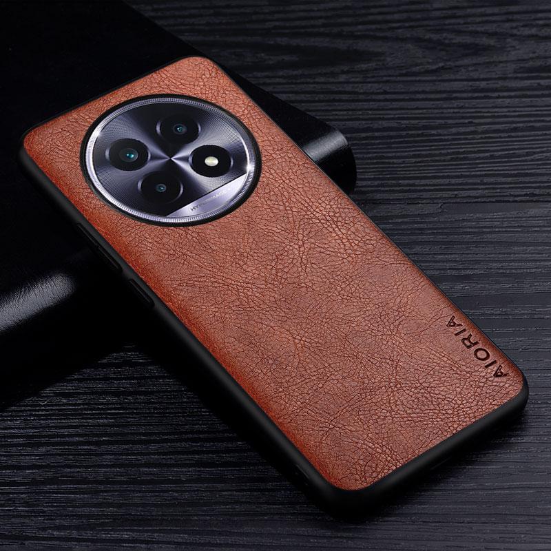 Кожаный чехол для Realme 13 Pro Plus 5G Premium Business Style Retro Litchi Pattern Задняя крышка для Realme 13 Pro Чехол