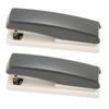2PCS Office Stapler Prevent Slip Portable Stable Durable Ergonomic School Stapler for Students Grey