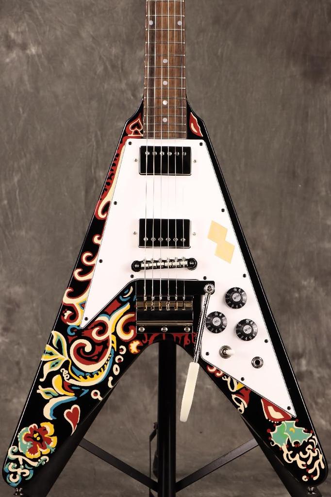 Gibson Custom Jimi Hendrix Flying V Ebony Epiphone/Inspired "Love Drops" [3,21 кг][S/N 24111524588]