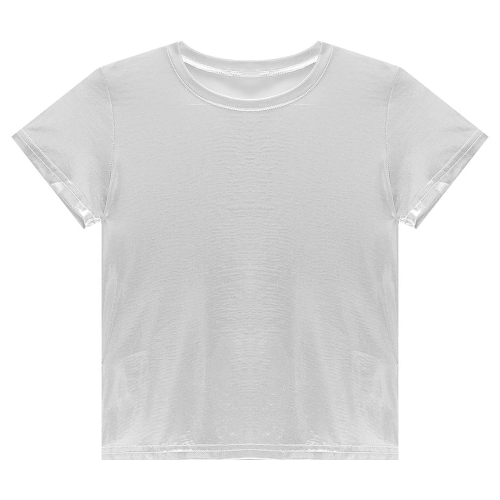 Мужская футболка с коротким рукавом и круглым вырезом, однотонные блестящие металлические топы для танцевальной вечеринки на отдыхе