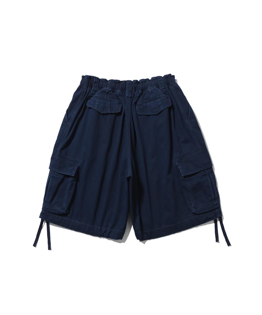 ANGLAN Military Cargo Half Pants - Navy