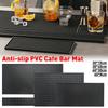 Барный коврик Противоскользящий ПВХ Кофейный барный коврик Домашний коврик для чашек Водонепроницаемый Термостойкий Прочный Дренажный коврик для обслуживания бара для Домашнего бара Кафе