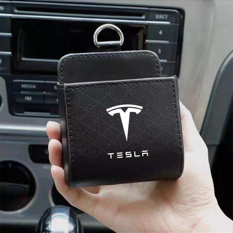 1 шт. Значок автомобиля Воздуховыпускное отверстие Ящик для хранения Органайзер для телефона и очков Для Tesla Model 3 Model S Model X Model Y Roadster Bonina Coil