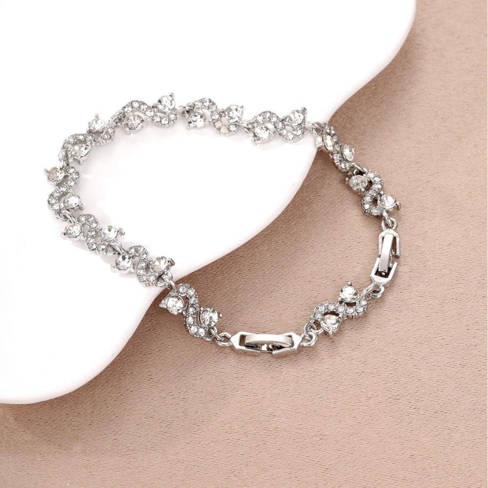 Sparkling Stones Women Bracelet Shining Zircon Bracelet Rhinestone Bracelet Wedding Jewelry